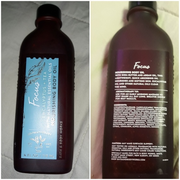 Bath Body Works Focus Oil Nwt